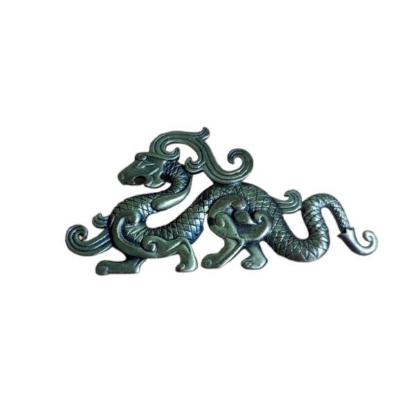 Bronze Dragon Brooch - Picture 2 of 5